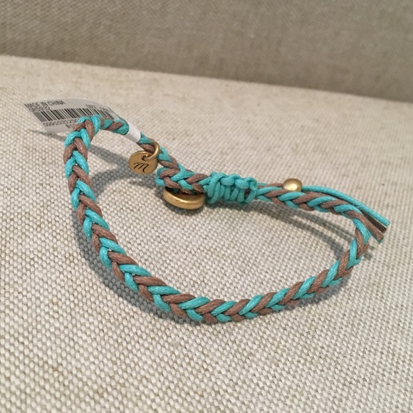 Madewell Jewelry - NWT Madewell turquoise braided bracelet